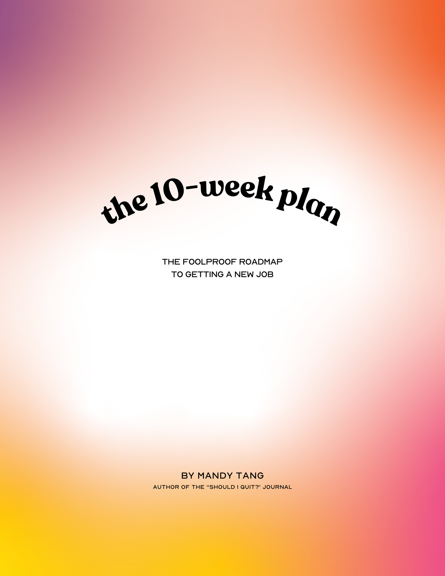 The 10-Week Plan - Digital PDF Download